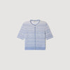 Davine Decorative Knit Cardigan Sky Blue