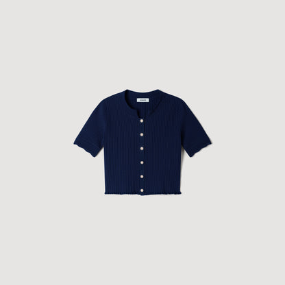 Heddy  Knit Cardigan Navy Blue