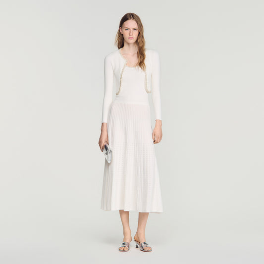 Borealia  Knit Cardigan White