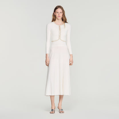 Borealia  Knit Cardigan White