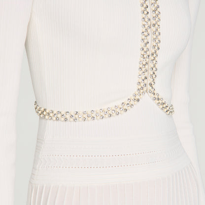 Borealia  Knit Cardigan White