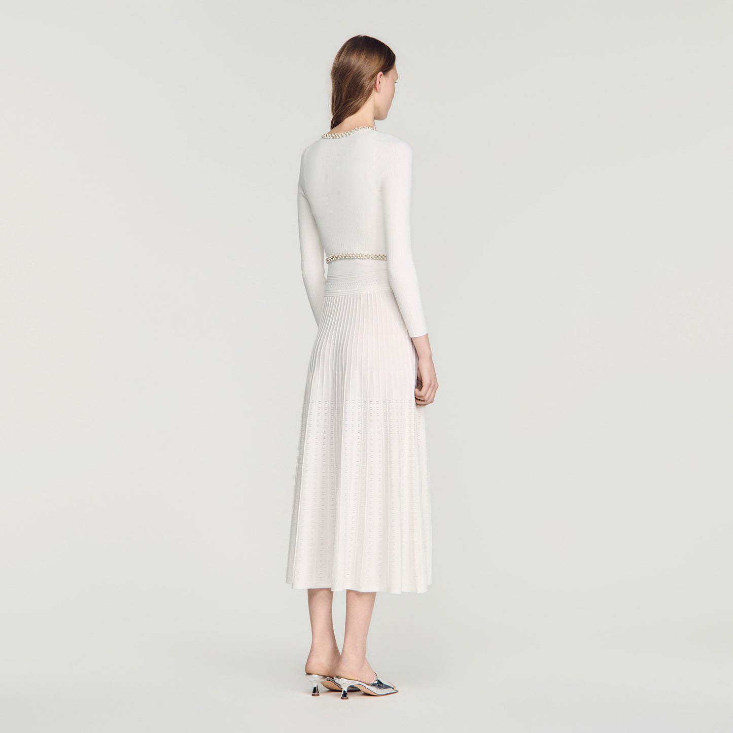 Borealia  Knit Cardigan White