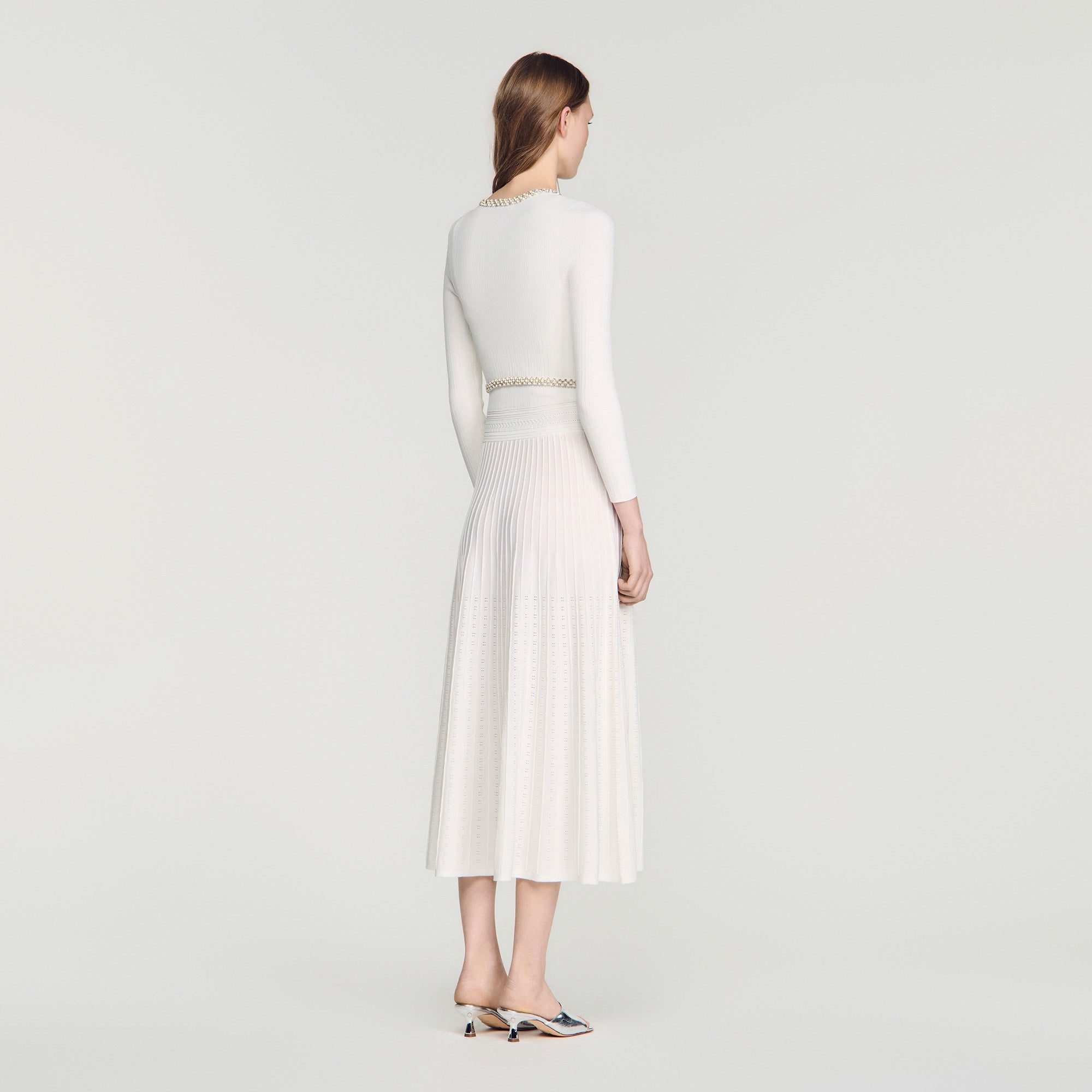 Borealia  Knit Cardigan White