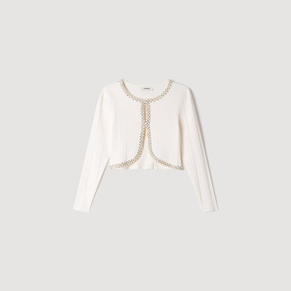 Borealia  Knit Cardigan White