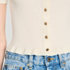 Area  Knit Cardigan Ecru