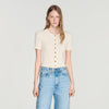 Area  Knit Cardigan Ecru