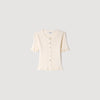Area  Knit Cardigan Ecru