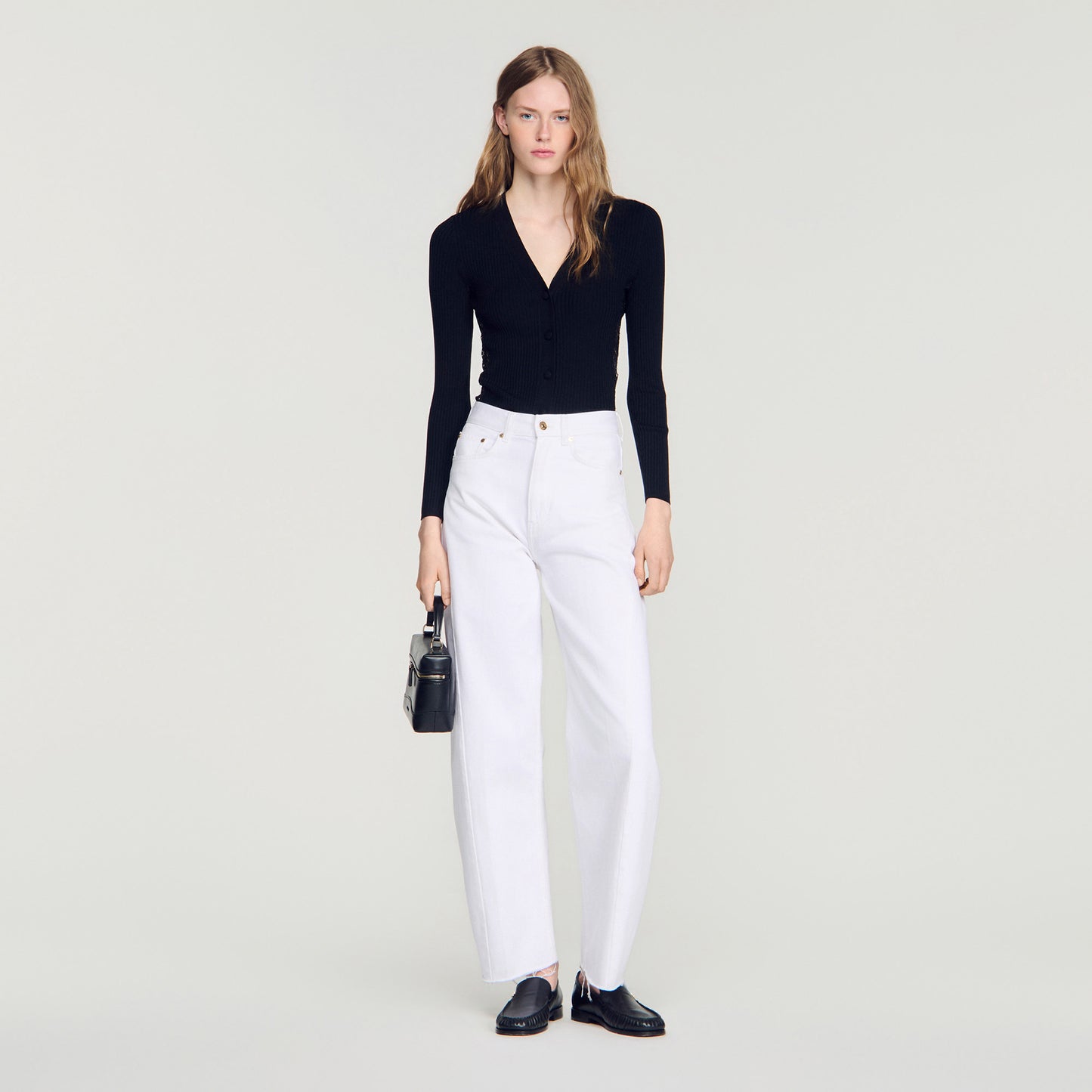 Gabriele  Knit Cardigan Black