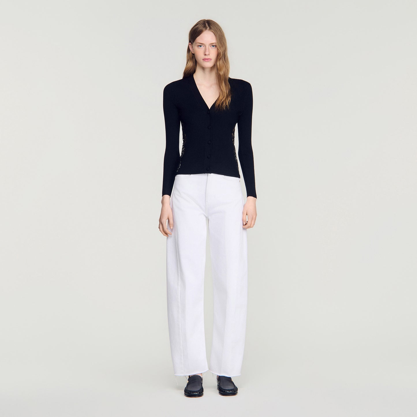 Gabriele  Knit Cardigan Black
