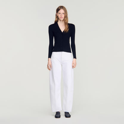 Gabriele  Knit Cardigan Black