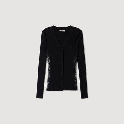 Gabriele  Knit Cardigan Black