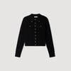 Jessica Cardigan with metal buttons Black