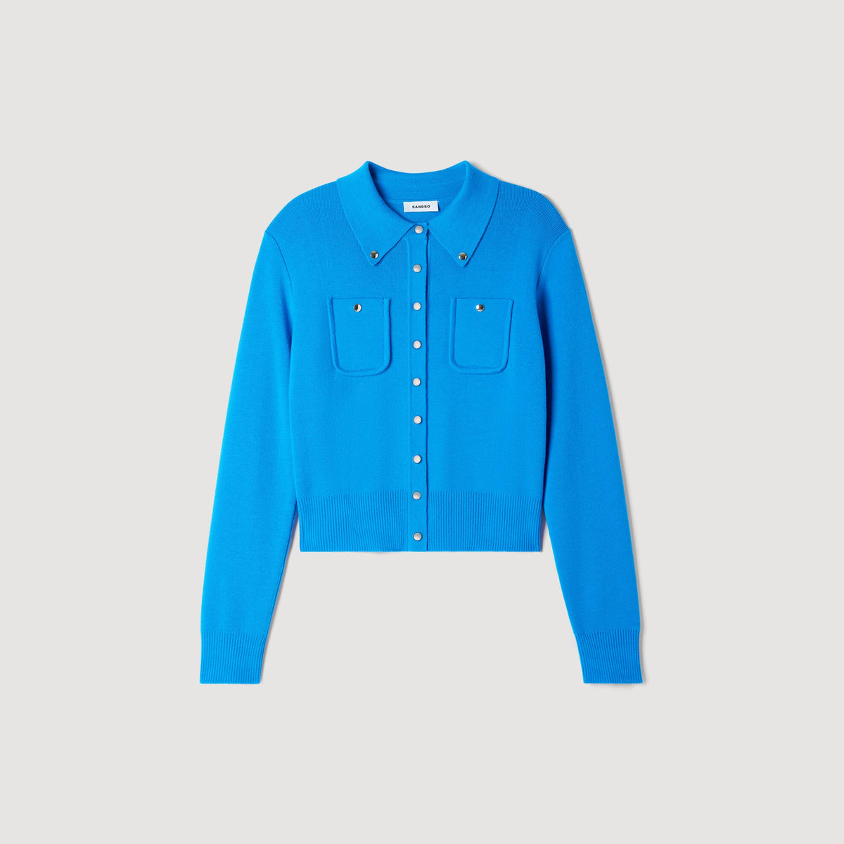Jessica Cardigan with metal buttons Blue