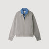 Hayden 2-in-1 zip cardigan Grey