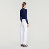Areanne Striped knit cardigan Navy / Purple