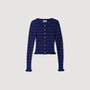 Areanne Striped knit cardigan Navy / Purple