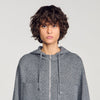 Luce Hooded Rhinestone Cardigan Grey
