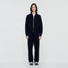 Lunaire Standing Collar Strass Cardigan Black