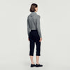 Coralyne Pointelle Knit Cardigan Grey