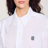 Cropped Poplin Shirt white