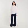 Floaty Silk Shirt White