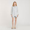 Light Bu Jean Denim shirt with rhinestones