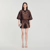 Jupiter Denim Shirt with Rhinestones Brown