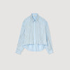 Paradise Rhinestone Shirt Sky Blue