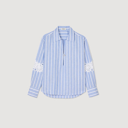 Ortal Striped Shirt Blu / White