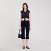 Tel Crystal Embellished Top Black