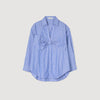 Noeline Oversized Bow Shirt Blu / White