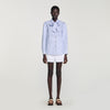Isilys Striped tie shirt Blu / White