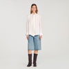 Ambra Silk Lavallière Shirt Ecru