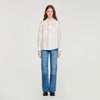 Ambra Silk Lavallière Shirt Ecru