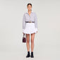 Kelly Oversized Striped Shirt Ecru / Bleu