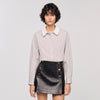 Orphee Check Flannel Shirt Beige / White
