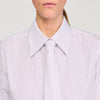 Taylor Striped Shirt With Detachable Tie White / Red