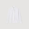 Taylor Striped Shirt With Detachable Tie White / Red