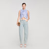 Margot Ruffled Striped Shirt BLEU / MARINE