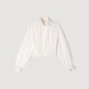 Judia Smocked Linen Shirt WHITE