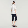 Roccalina Pleated back shirt Ecru