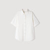 Roccalina Pleated back shirt Ecru