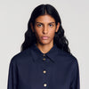 Nova Cotton shirt with wide cuffs Navy Blue