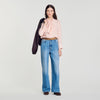 Miraluna Striped tie-neck shirt Light Pink