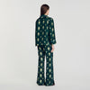 Paprika Paisley print pyjama shirt Green
