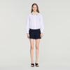 Ema Jewel collar shirt White