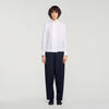 Hortense Silk shirt with gathered collar White