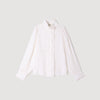 Hortense Silk shirt with gathered collar White