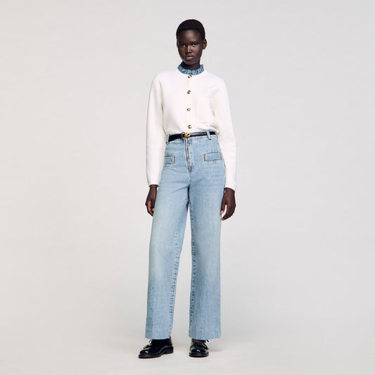 Oslo Wide-Leg Jeans Blue Jean