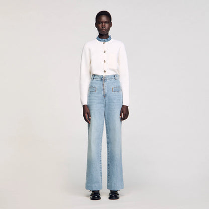 Oslo Wide-Leg Jeans Blue Jean